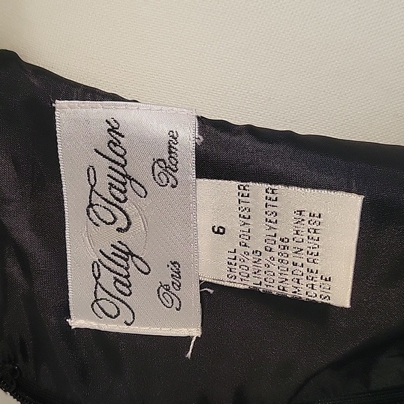 Elegant Tally Taylor Abstract Pattern Fit-and-Flare Dress, Size 6 - Picture 5 of 5